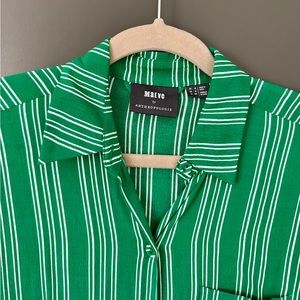 ANTHROPOLOGIE Belted Shirt Dress, US 2, UK 6, EU 34